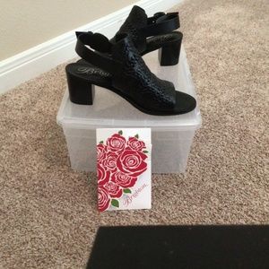 Brighton Twine black sandal 7M, excellent used condition